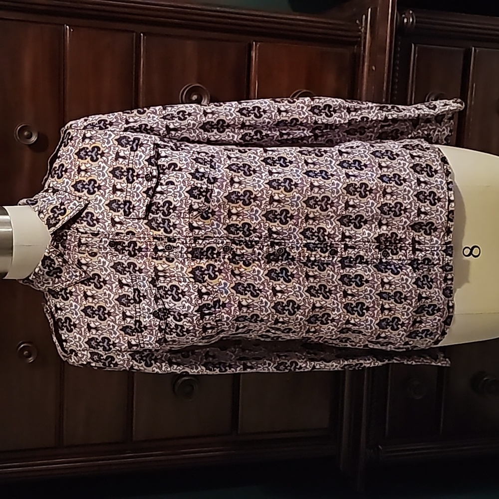 TORYBURCH PRINT BUTTONDOWN SHIRT